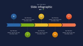 深蓝色背景多彩时尚PPT图表(48)