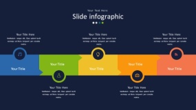 深蓝色背景多彩时尚PPT图表(50)