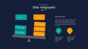 深蓝色背景多彩时尚PPT图表(58)