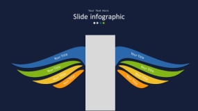 深蓝色背景多彩时尚PPT图表(65)