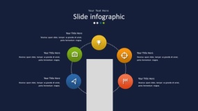 深蓝色背景多彩时尚PPT图表(66)