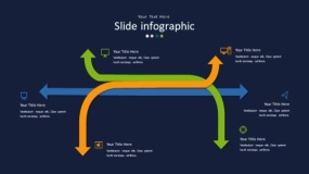 深蓝色背景多彩时尚PPT图表(7)