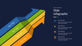 深蓝色背景多彩时尚PPT图表(78)