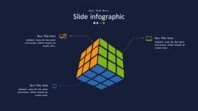 深蓝色背景多彩时尚PPT图表(81)