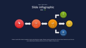 深蓝色背景多彩时尚PPT图表(86)
