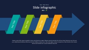 深蓝色背景多彩时尚PPT图表(87)