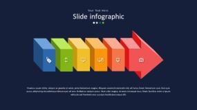 深蓝色背景多彩时尚PPT图表(91)