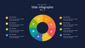 深蓝色背景多彩时尚PPT图表(92)