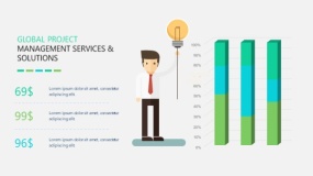 矢量商务卡通人物PPT图表下载(19)