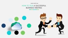 矢量商务卡通人物PPT图表下载(23)