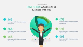 矢量商务卡通人物PPT图表下载(29)