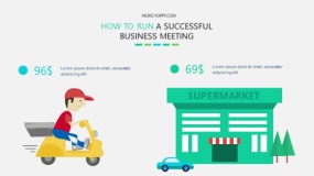 矢量商务卡通人物PPT图表下载(32)