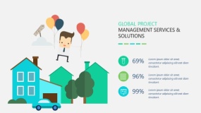 矢量商务卡通人物PPT图表下载(33)