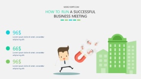 矢量商务卡通人物PPT图表下载(35)