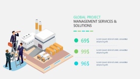 矢量商务卡通人物PPT图表下载(52)