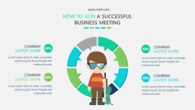 矢量商务卡通人物PPT图表下载(57)