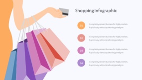 炫酷彩色商业场景购物PPT图表下载(210)