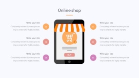 炫酷彩色在线购物电商分析PPT图表下载(301)