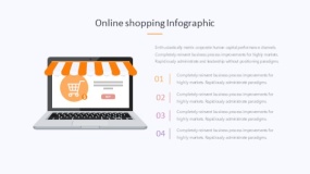 炫酷彩色在线购物电商分析PPT图表下载(302)