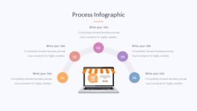 炫酷彩色在线购物电商分析PPT图表下载(303)