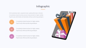 炫酷彩色在线购物电商分析PPT图表下载(309)