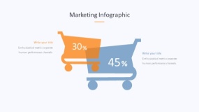 炫酷彩色在线购物电商分析PPT图表下载(314)