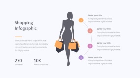 炫酷彩色在线购物电商分析PPT图表下载(317)