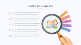 炫酷彩色房屋房产租赁市场PPT图表下载(324)