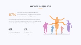 炫酷彩色奖杯荣誉PPT图表下载(341)