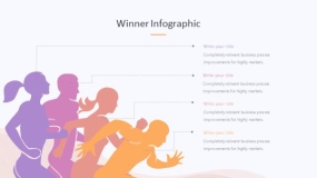 炫酷彩色奖杯荣誉PPT图表下载(342)