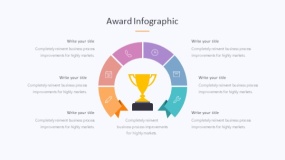 炫酷彩色奖杯荣誉PPT图表下载(344)