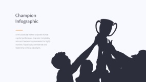 炫酷彩色团建团队拓展爬山PPT图表下载(350)