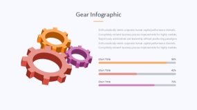 炫酷彩色机械齿轮PPT图表下载(250)