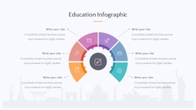 炫酷彩色教育图形PPT图表下载(260)