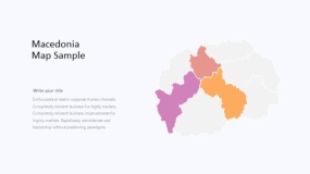炫酷彩色Macedonia马其顿地图PPT图表下载(466)