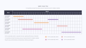 炫酷彩色日历时间图PPT图表下载(362)