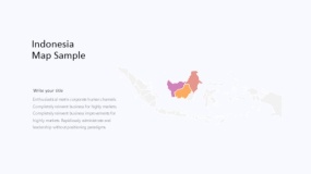 炫酷彩色Indonesia印度尼西亚地图PPT图表下载(477)