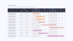 炫酷彩色日历时间图PPT图表下载(365)