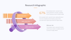 炫酷彩色放大镜研究方法PPT图表下载(385)