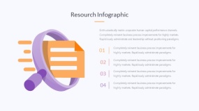 炫酷彩色放大镜研究方法PPT图表下载(386)