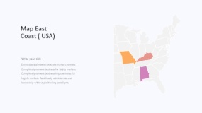炫酷彩色美国东部地区地图PPT图表下载(435)