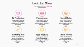 明亮多彩色系PPT图表免费下载(10)