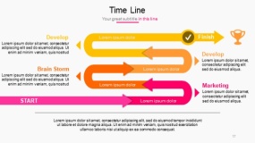 明亮多彩色系PPT图表免费下载(17)