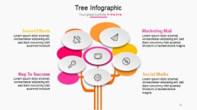 明亮多彩色系PPT图表免费下载(24)