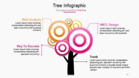 明亮多彩色系PPT图表免费下载(25)
