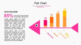明亮多彩色系PPT图表免费下载(27)