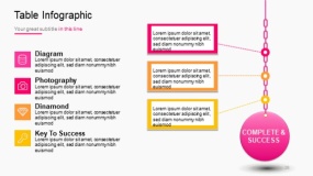 明亮多彩色系PPT图表免费下载(28)