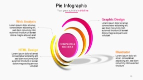 明亮多彩色系PPT图表免费下载(29)