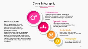 明亮多彩色系PPT图表免费下载(33)