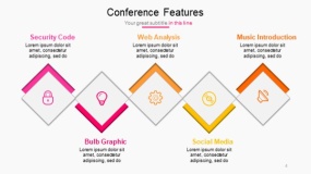 明亮多彩色系PPT图表免费下载(4)